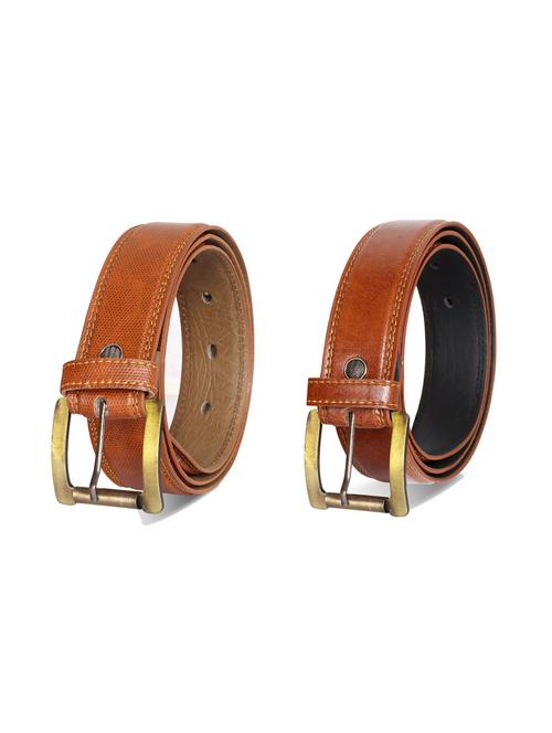 pack of 2 leatherette belts - 19229595 - Very Small Image - 1