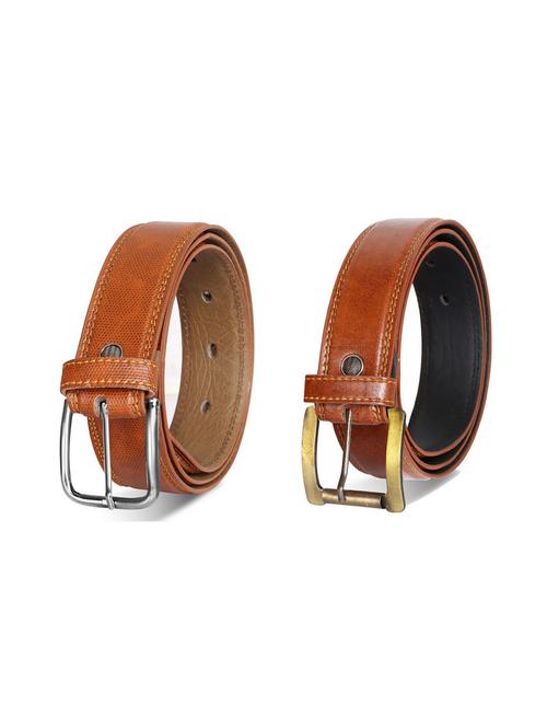 pack of 2 leatherette belts - 19229598 - Very Small Image - 1