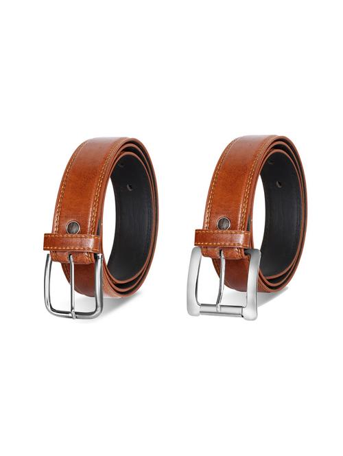 pack of 2 leatherette belts - 19229602 - Very Small Image - 1