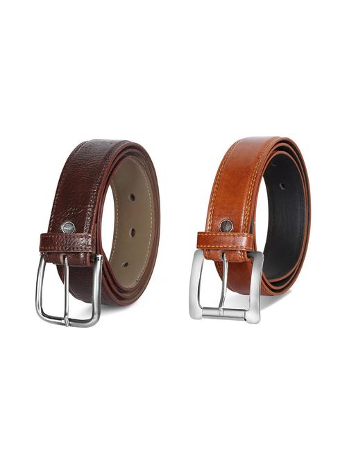 pack of 2 leatherette belts - 19229632 - Very Small Image - 1