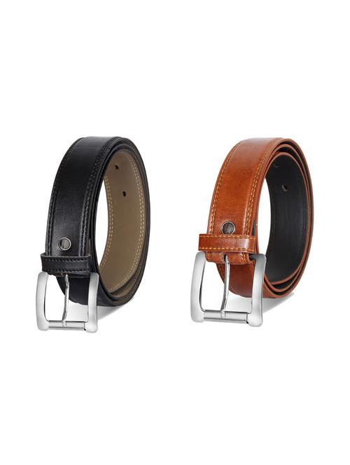 pack of 2 leatherette belts - 19229642 - Very Small Image - 1