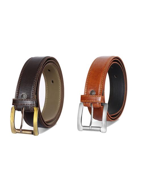 pack of 2 leatherette belts - 19229647 - Very Small Image - 1