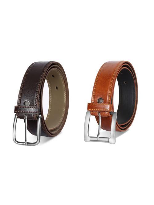 pack of 2 leatherette belts - 19229650 - Very Small Image - 1