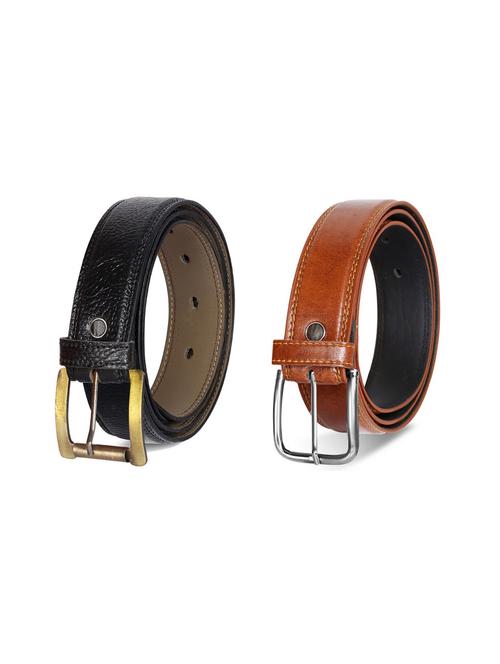 pack of 2 leatherette belt - 19229772 - Very Small Image - 1