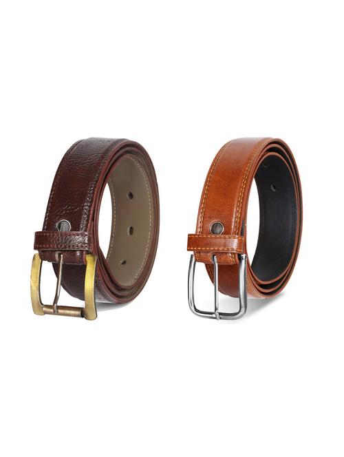 pack of 2 leatherette belt - 19229778 - Very Small Image - 1