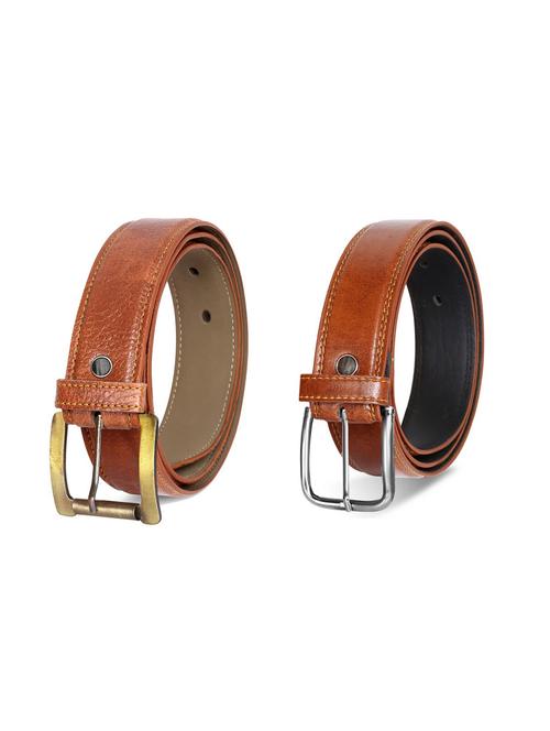 pack of 2 leatherette belt - 19229784 - Very Small Image - 1