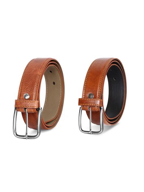 pack of 2 leatherette belt - 19229787 - Very Small Image - 1