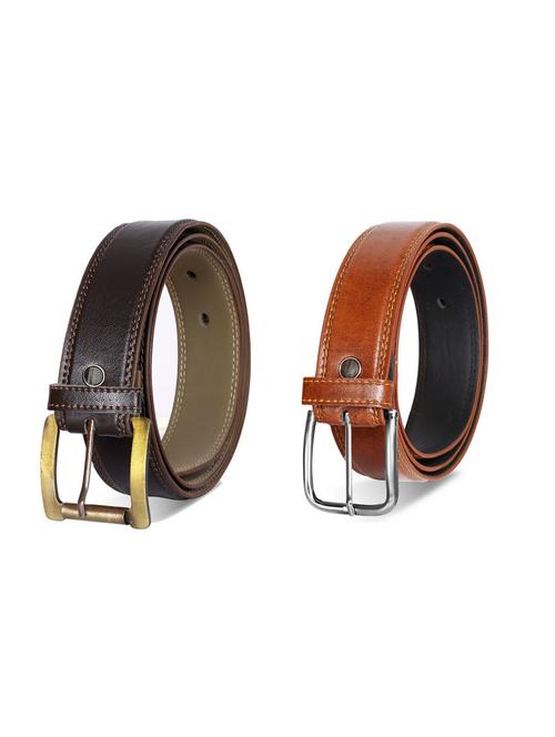 pack of 2 leatherette belt - 19229796 - Very Small Image - 1