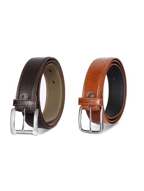pack of 2 leatherette belt - 19229797 - Very Small Image - 1