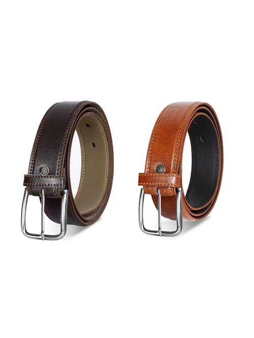 pack of 2 leatherette belt - 19229799 - Very Small Image - 1