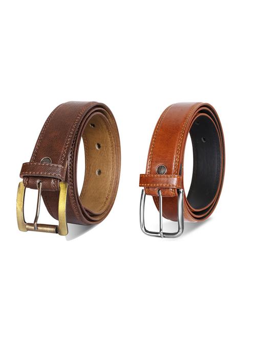 pack of 2 leatherette belt - 19229814 - Very Small Image - 1