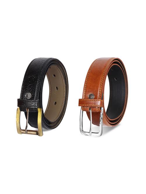 pack of 2 leatherette belt - 19229845 - Very Small Image - 1