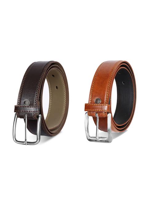 pack of 2 leatherette belt - 19229944 - Very Small Image - 1