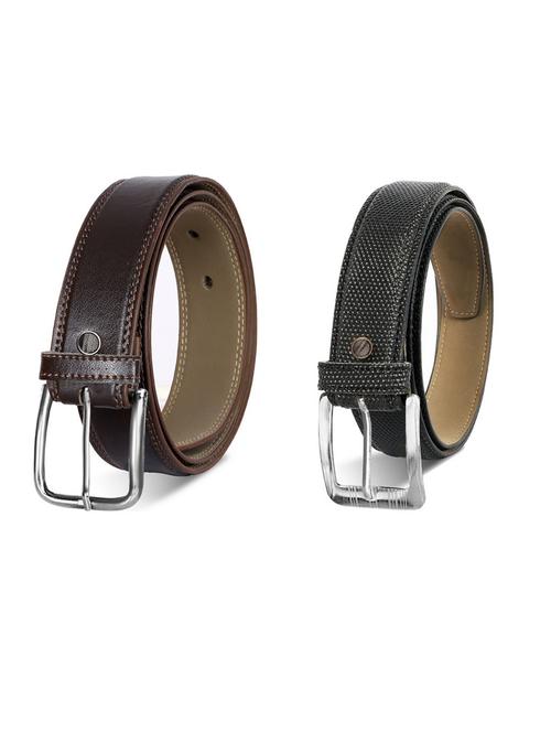 pack of 2 leatherette belts - 19230355 - Very Small Image - 1