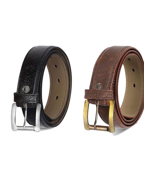 pack of 2 leatherette belts - 19230394 - Very Small Image - 1