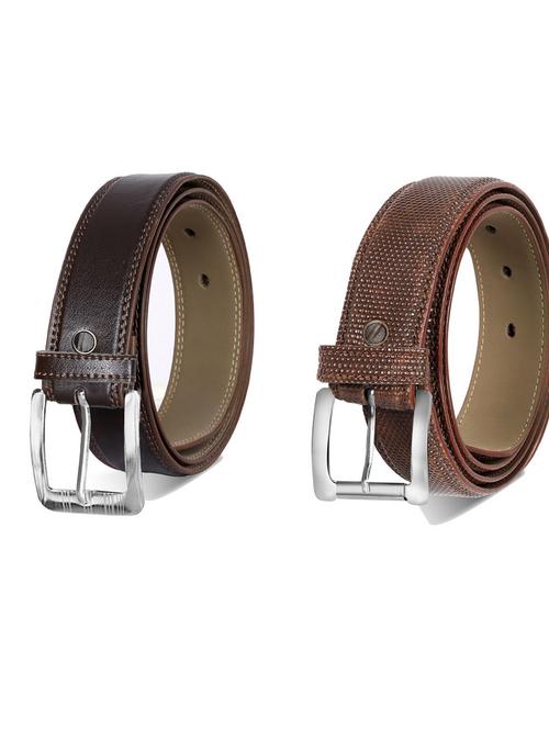 pack of 2 leatherette belts - 19230486 - Very Small Image - 1