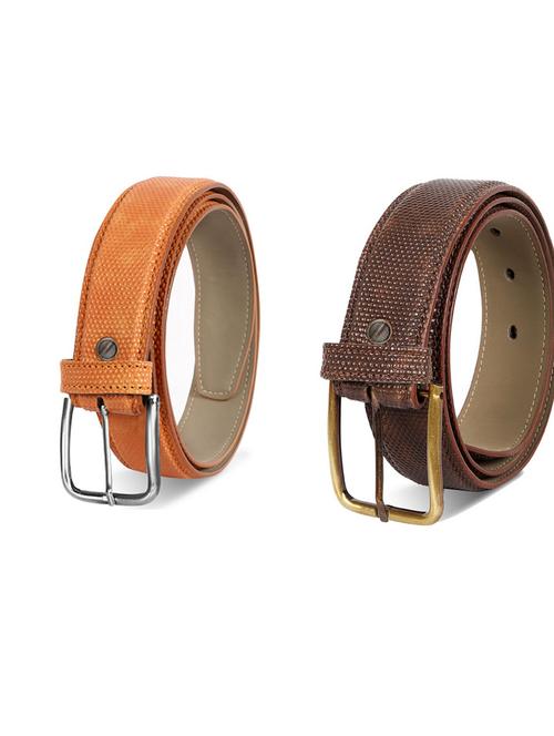 pack of 2 leatherette belts - 19230517 - Very Small Image - 1