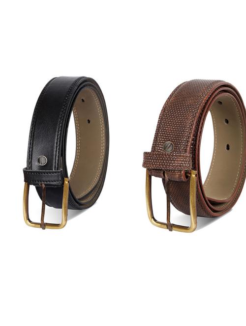pack of 2 leatherette belts - 19230540 - Very Small Image - 1