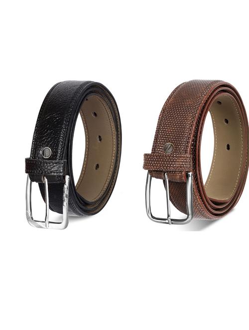 pack of 2 leatherette belts - 19230586 - Very Small Image - 1