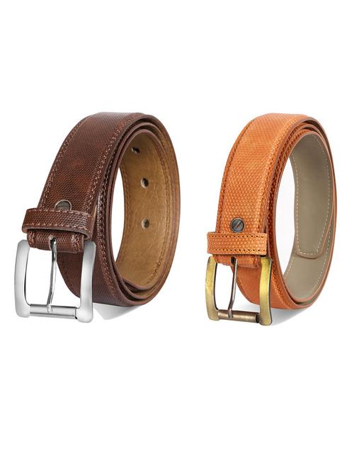 pack of 2 leatherette belts - 19230805 - Very Small Image - 1