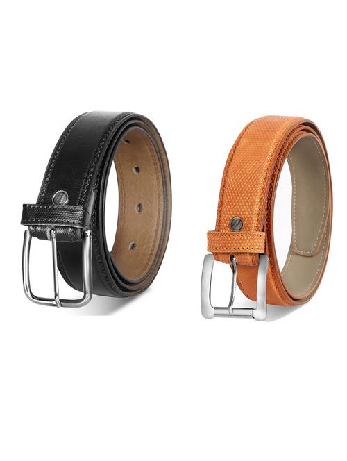 pack of 2 leatherette belts - 19230859 - Very Small Image - 1
