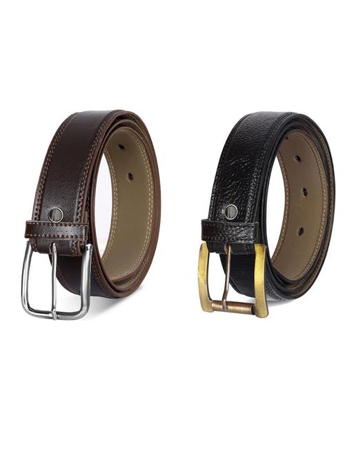 pack of 2 leatherette belts - 19231121 - Very Small Image - 1
