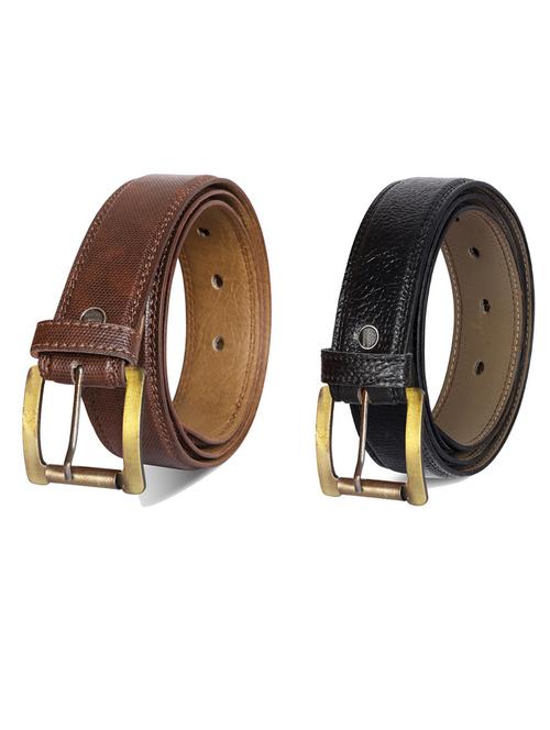 pack of 2 leatherette belts - 19231136 - Very Small Image - 1