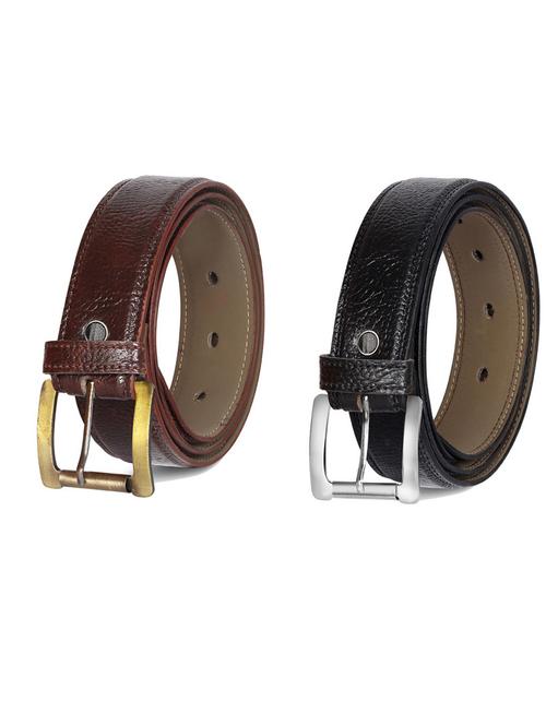 pack of 2 leatherette belts - 19231152 - Very Small Image - 1