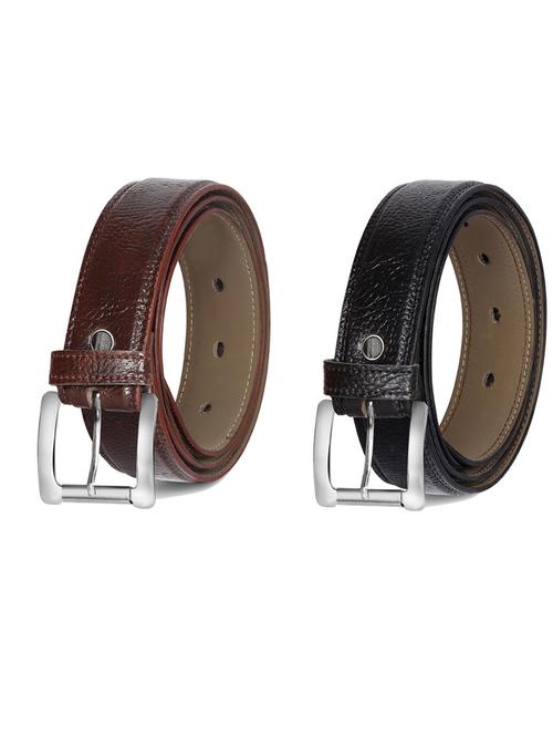 pack of 2 leatherette belts - 19231153 - Very Small Image - 1