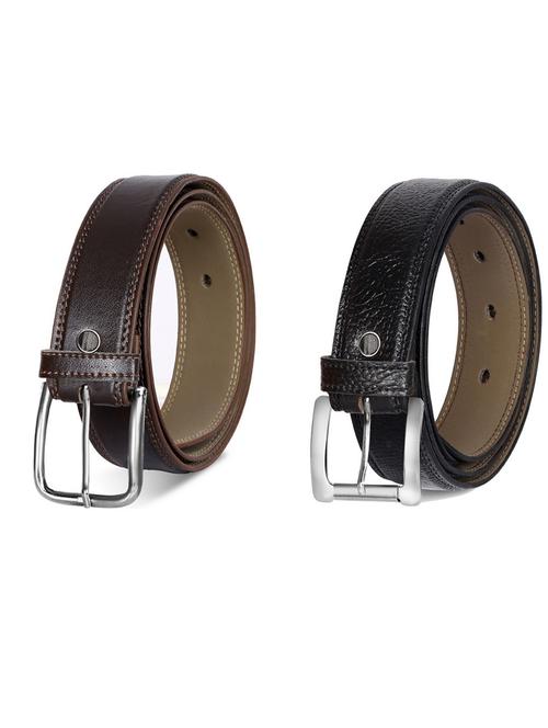 pack of 2 leatherette belts - 19231173 - Very Small Image - 1
