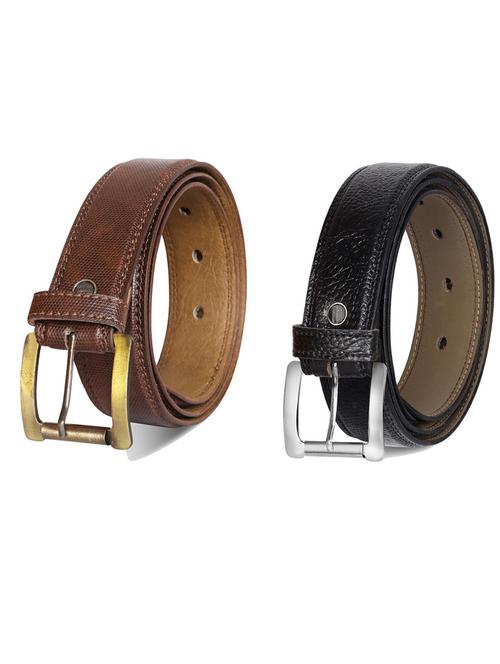 pack of 2 leatherette belts - 19231188 - Very Small Image - 1