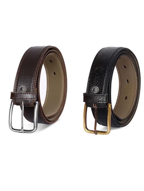 pack of 2 leatherette belts - 19231224 - Very Small Image - 1