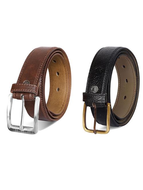 pack of 2 leatherette belts - 19231244 - Very Small Image - 1