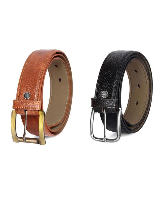 pack of 2 leatherette belts - 19231259 - Very Small Image - 1
