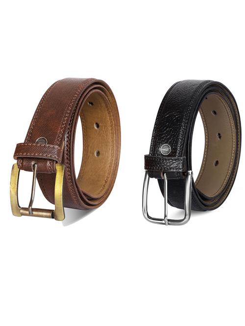 pack of 2 leatherette belts - 19231289 - Very Small Image - 1