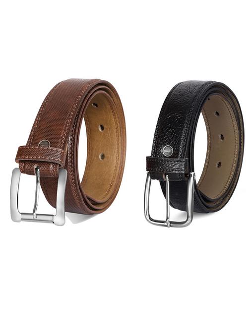 pack of 2 leatherette belts - 19231290 - Very Small Image - 1