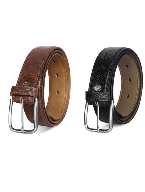 pack of 2 leatherette belts - 19231292 - Very Small Image - 1