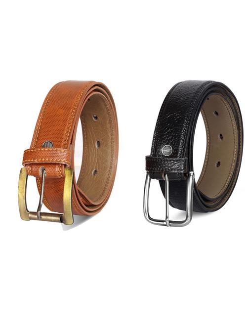 pack of 2 leatherette belts - 19231295 - Very Small Image - 1