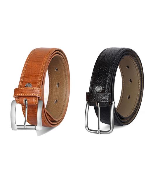 pack of 2 leatherette belts - 19231296 - Very Small Image - 1