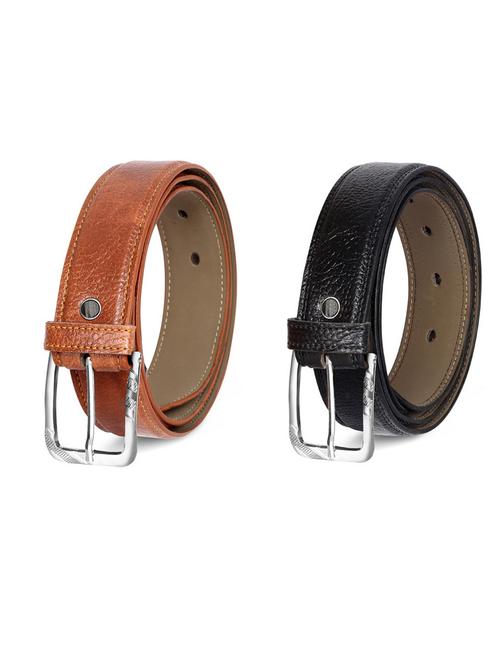 pack of 2 leatherette belts - 19231312 - Very Small Image - 1