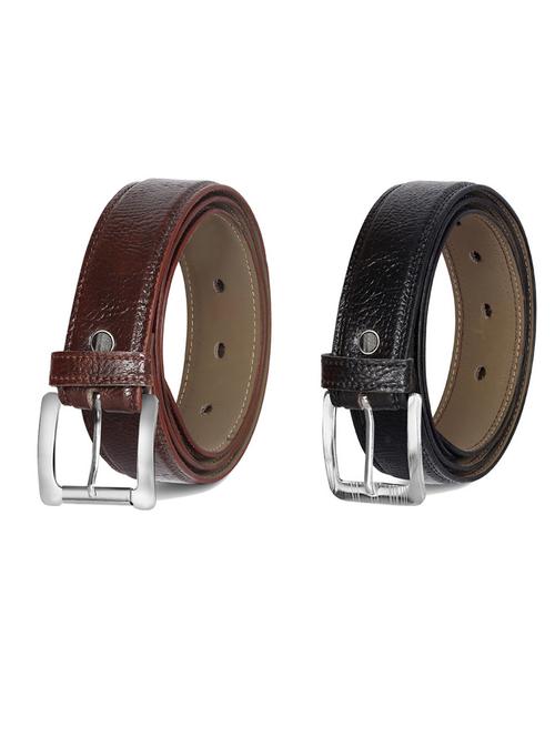 pack of 2 leatherette belts - 19231351 - Very Small Image - 1