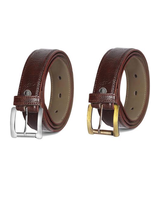 pack of 2 leatherette belts - 19231398 - Very Small Image - 1