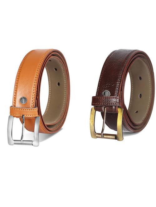 pack of 2 leatherette belts - 19231422 - Very Small Image - 1