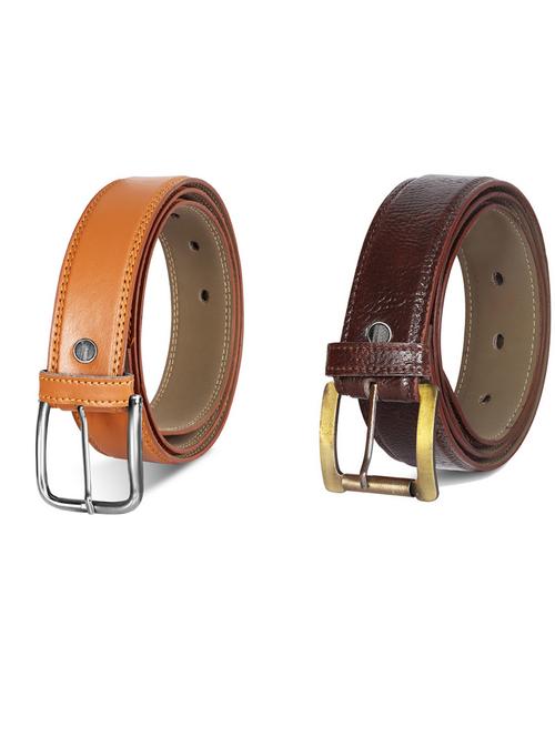 pack of 2 leatherette belts - 19231424 - Very Small Image - 1