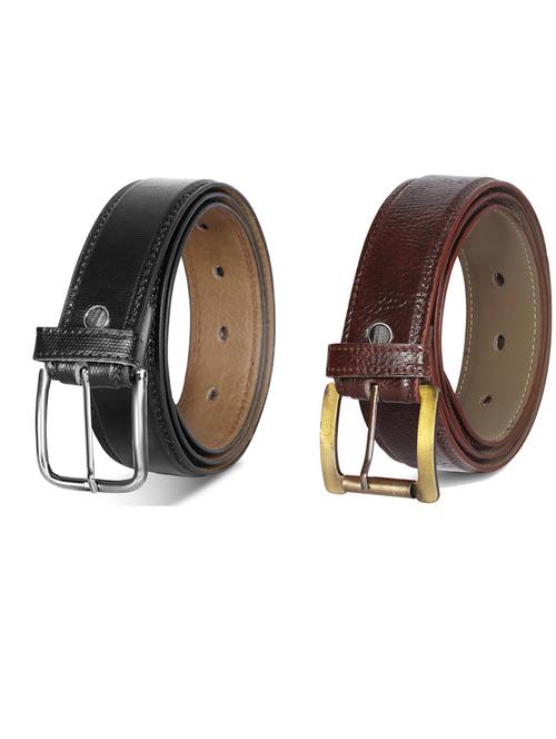 pack of 2 leatherette belts - 19231430 - Very Small Image - 1