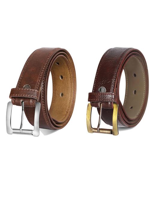 pack of 2 leatherette belts - 19231434 - Very Small Image - 1