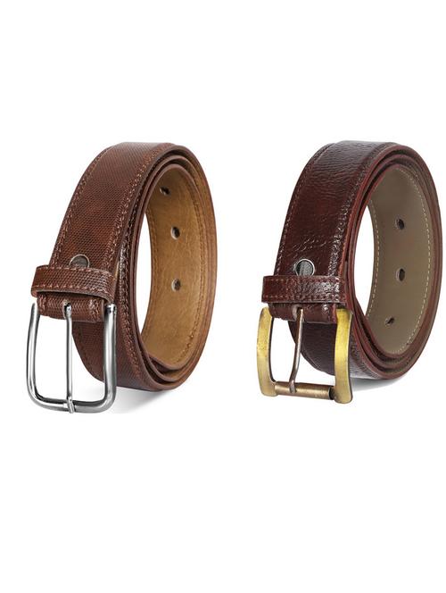 pack of 2 leatherette belts - 19231436 - Very Small Image - 1