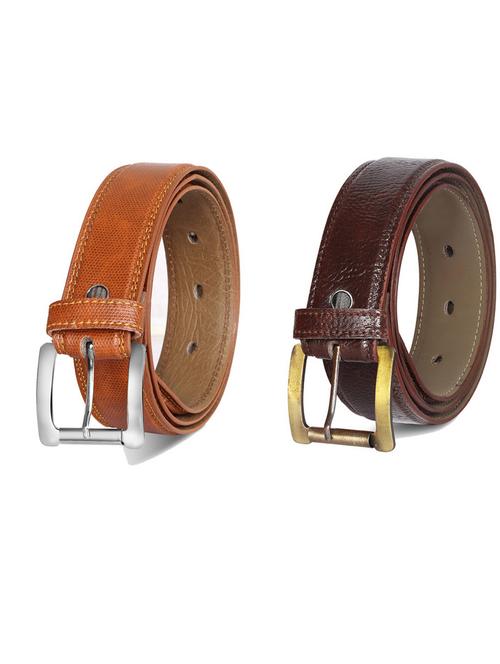 pack of 2 leatherette belts - 19231440 - Very Small Image - 1