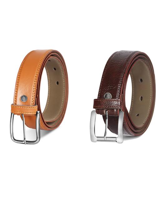 pack of 2 leatherette belt - 19231470 - Very Small Image - 1