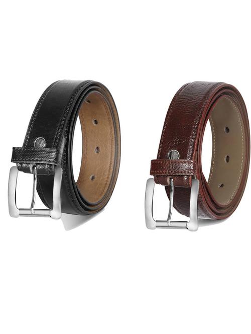 pack of 2 leatherette belt - 19231474 - Very Small Image - 1